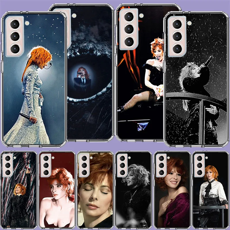 Фото Чехол для телефона Mylene Farmer для Samsung S24 S25Edge Galaxy S22 S25 Ultra S21 S23 FE S20 S10 Plus S10E, чехол, прозрачный силиконовый чехол №1