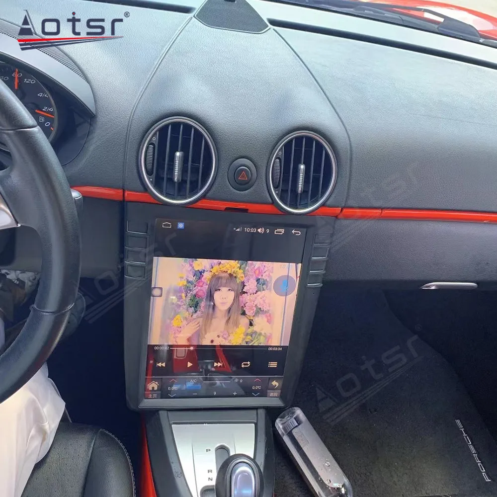 Автомобильный радиоприемник Tesla Android 12 для Porsche Cayman 911 Boxster 997 2005 2006 2007 2008 2009 2010 2011 2012