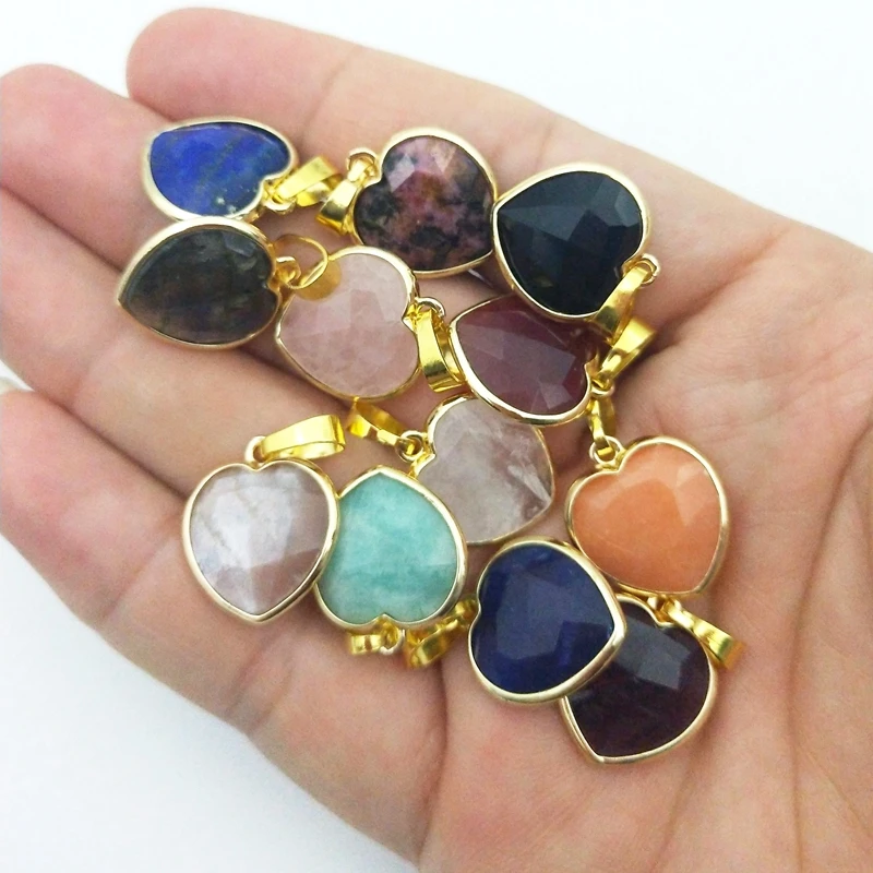 Подвеска-Соединитель с граненым драгоценным камнем подвеска кристаллами