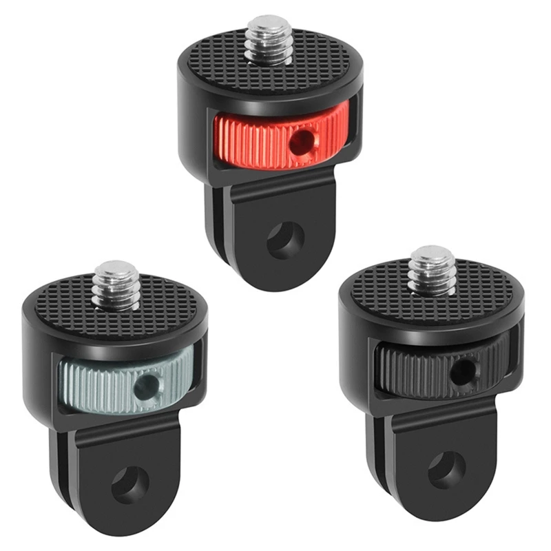 

Upgrade Stainless Steel 1/4 Screw Mini Tripod Mount Adapter for Go Pro Hero 10 9 for insta-360 One X2 Action Cameras