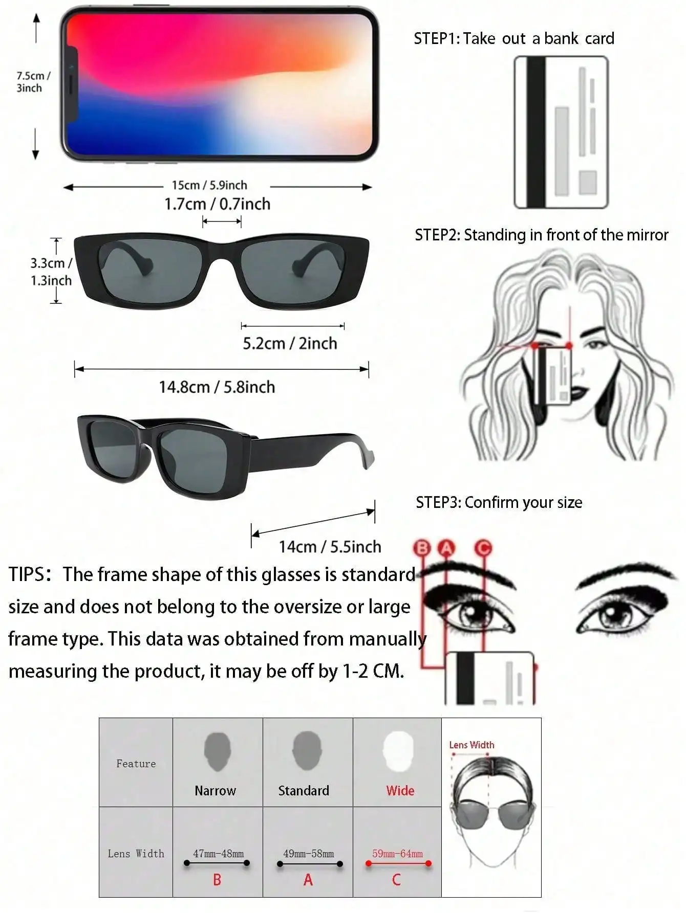 4 шт. солнцезащитные очки в пластиковой оправе