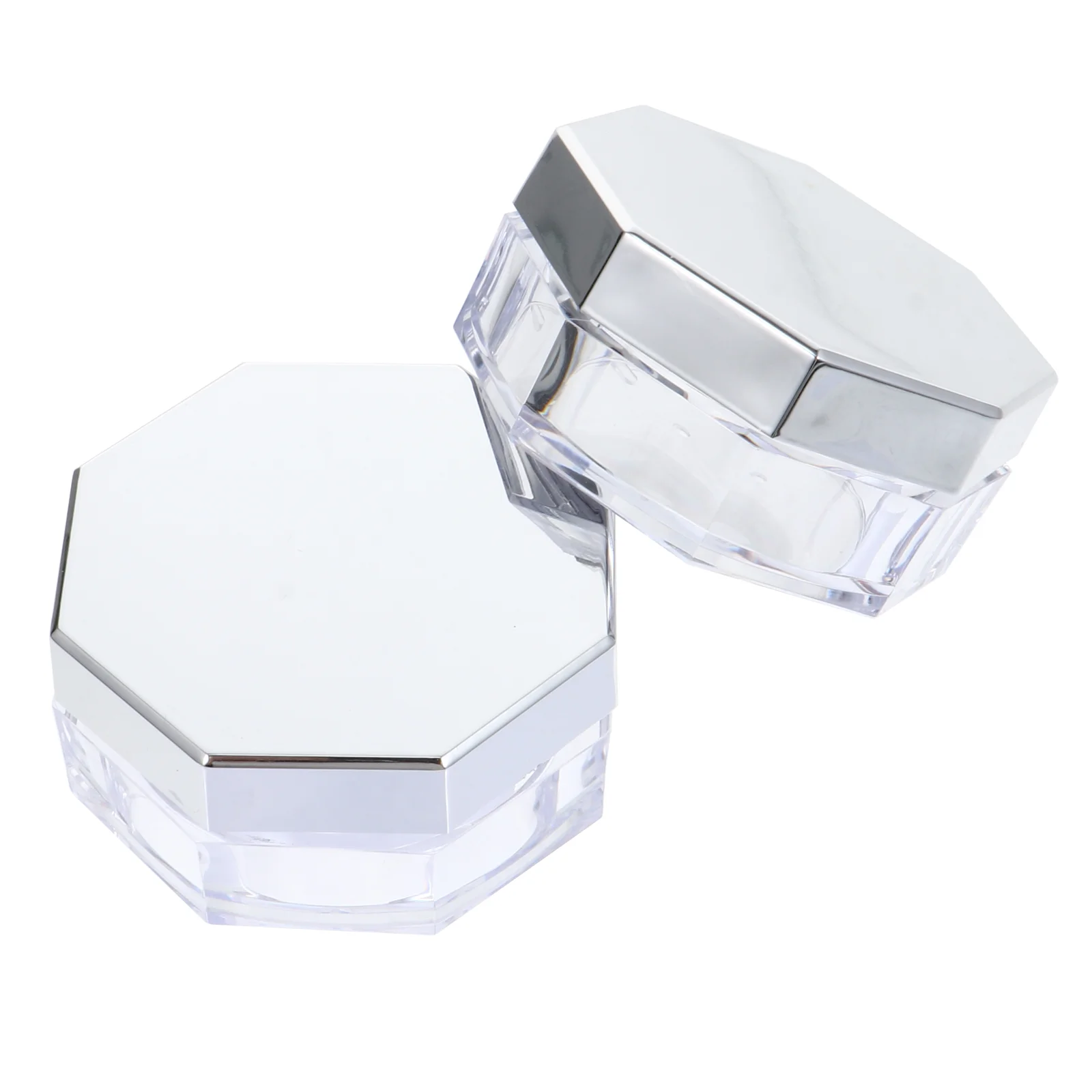 

2Pcs Loose Powder Storage Box Powder Case for Trip Loose Powder Box for Storage Makeup