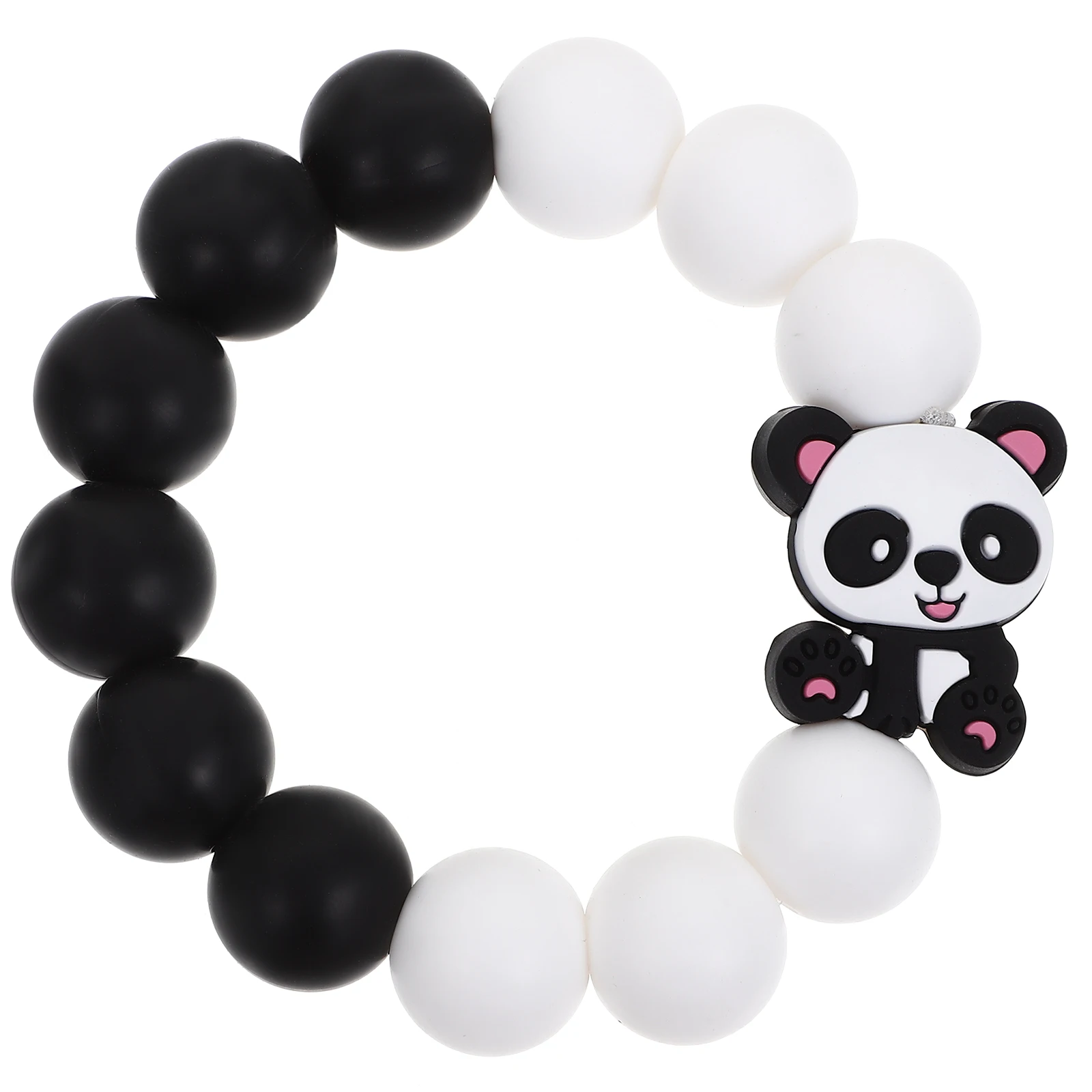 

Baby Silicone Teething Bracelet Baby Teether Toddler Toys Teething Beaded Bracelet for Toddler