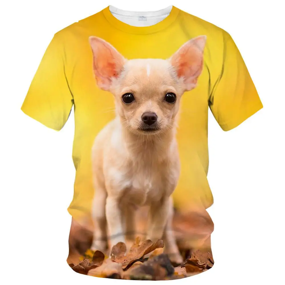 

New Funny Cute Animal Welsh Corgi 3d Printing Men's Women's Children's Short-sleeved Breathable Light Summer Sports Tops