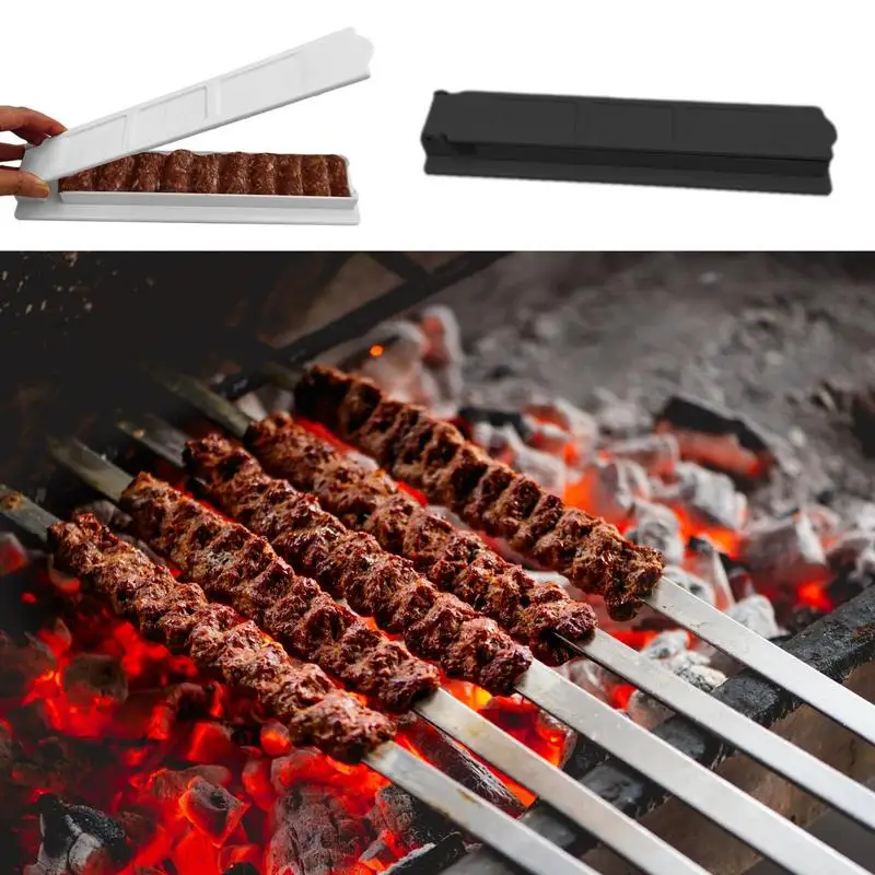 

Manual Kabob Mould Grill Kebab Maker Skewers Maker Easy To Use And Clean BBQ Gadgets For Kitchen Outdoors Grilling Camping