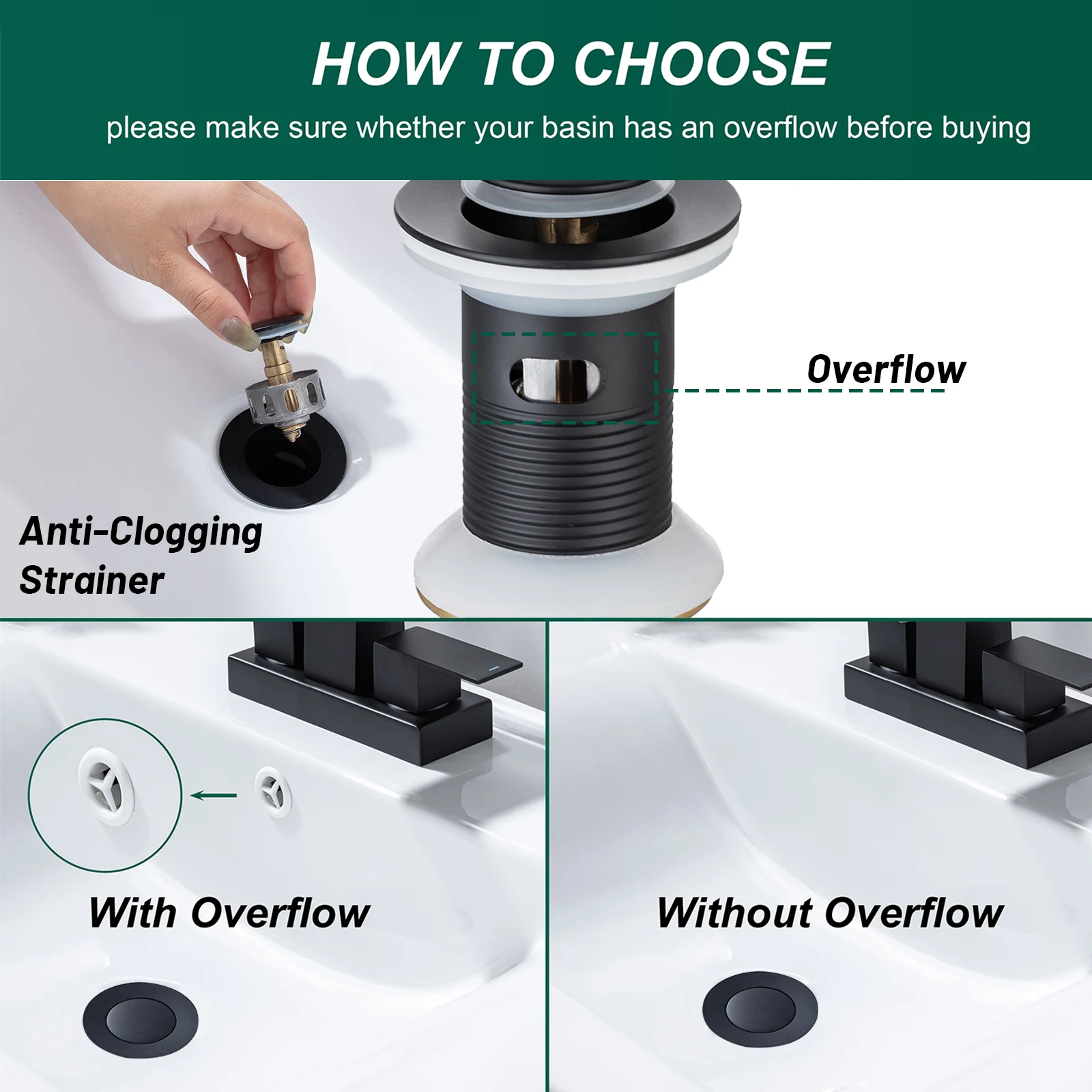 8-дюймовый широко распространенный смеситель для раковины в ванной комнате