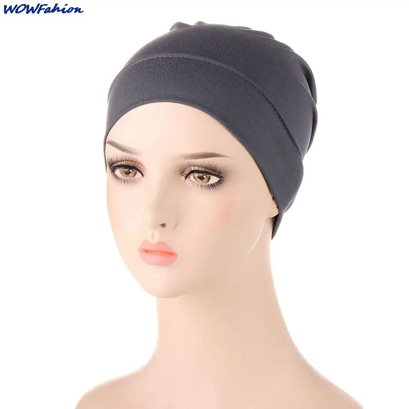 

Turban Caps for Women Handmade African Auto Gele Headtie Soild Color Women's Head Wraps Muslim Headscarf Hijab Bonnet