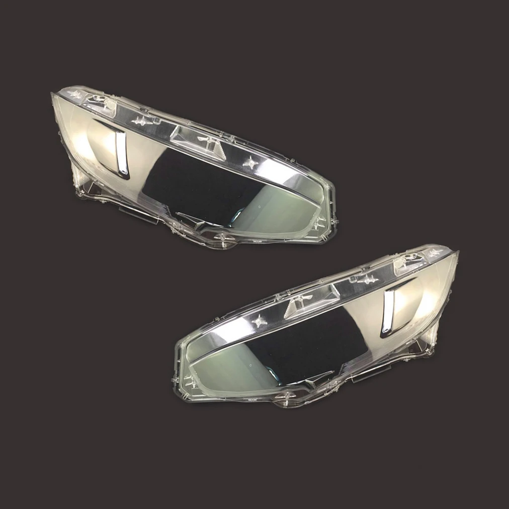 

Fit For Honda Civic 2016-2019 Exterior of Headlamp Cover Lampshade Lens Transparent Auto Shell