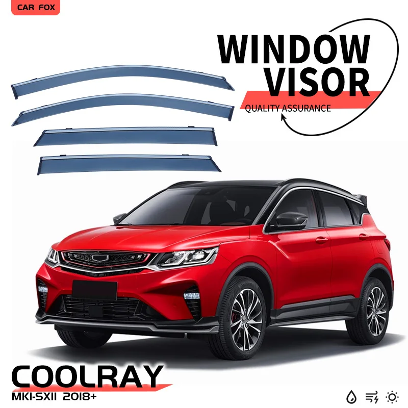 Фото Для GEELY Coolray 2018 + козырек на окно автомобиля, тент, навесы, лобовое стекло, боковое окно, козырек от дождя, автоаксессуары №1