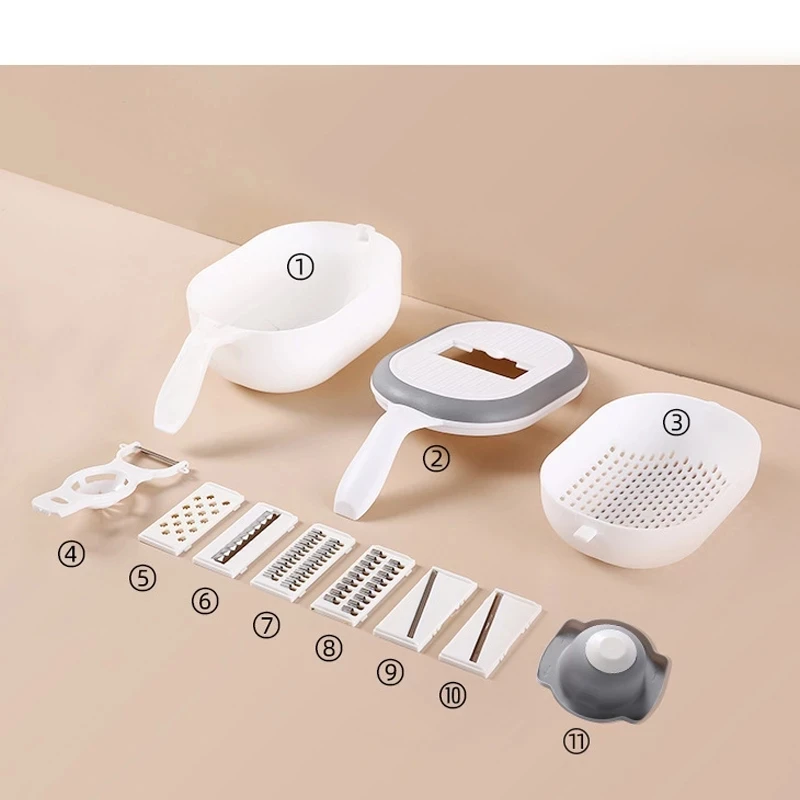 multifunctional vegetable 8 in1 cutter carrot grater potato slicerkitchen accessories gadgets steel blade kitchen tool free global shipping