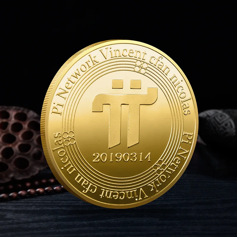 

Gold Network Cryptocurrency Pi Coin New Collectible Gold Plated Souvenir Gift Crypto Coin Commemorative Metal Picoin Home Decor