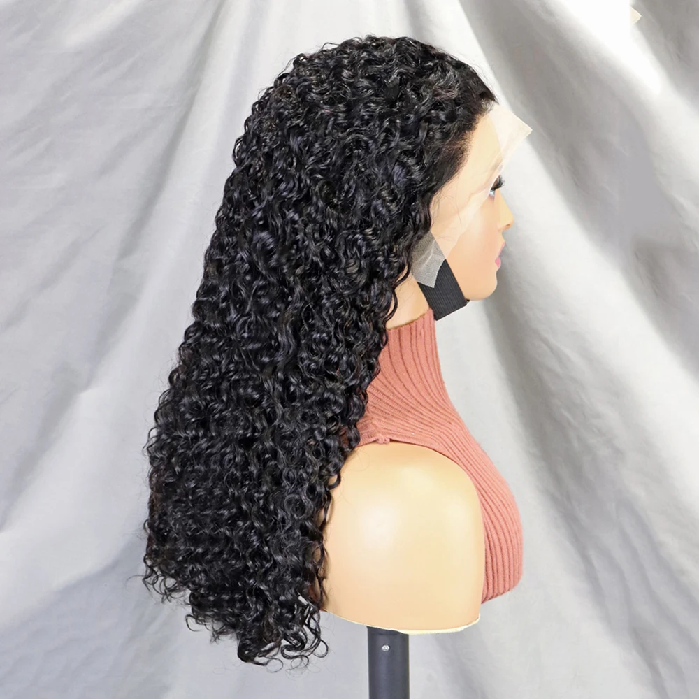 300% 12A Двойные нарисованные кудри с волнистыми кудрявыми человеческими волосами