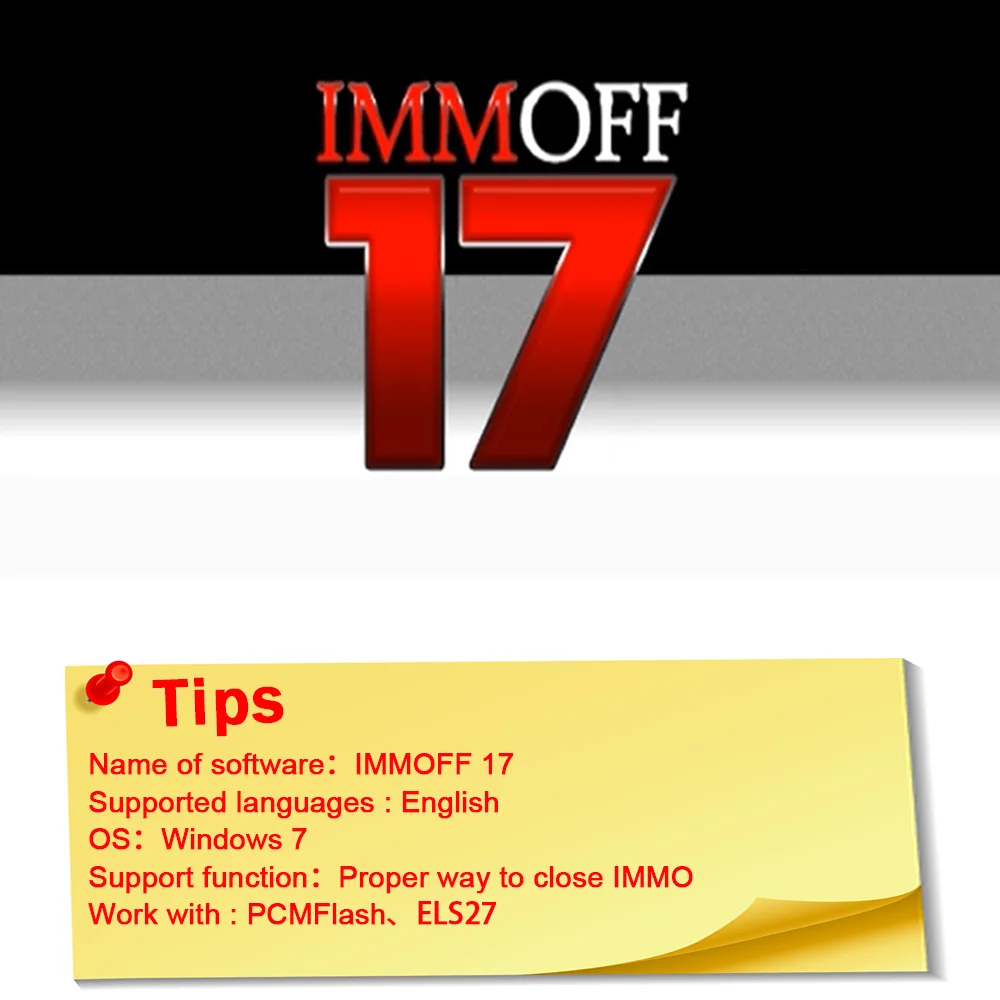 

Newest iMMOFF17 Software EDC17 Immo Off EEPROM Ecu Program NEUROTUNING Immoff17 Disabler Download and install video guide
