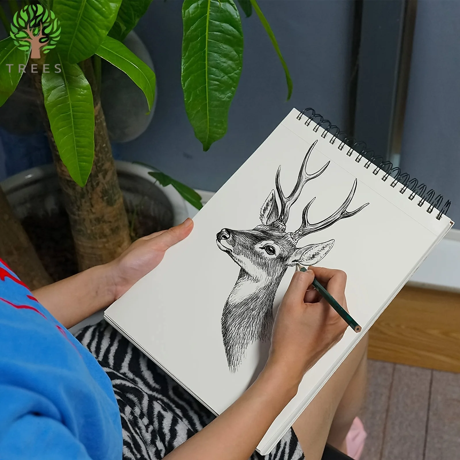 Бескислотный спиральный альбом для рисования письма и 100-строчный пустой блок