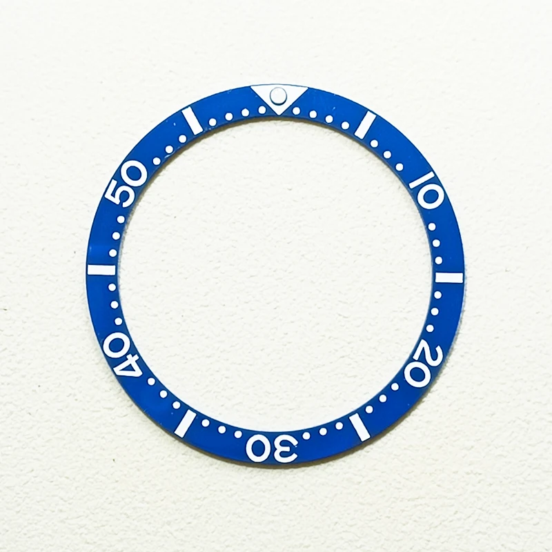 38mmx31.5mm Flat Bezel Ceramic Bezel Insert Fits SKX007 SKX009 SRPD Watch Case GMT Style Ring NH35 NH36 Movement Men Watch Gifts