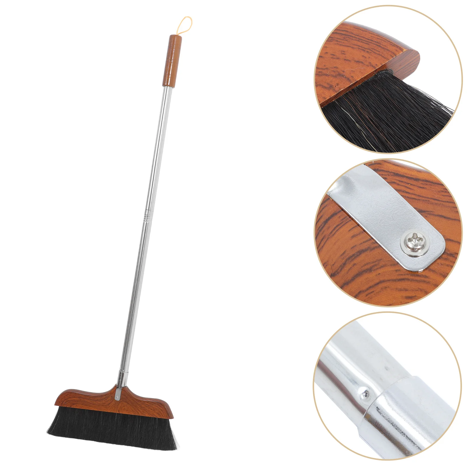 Miotła skrzyp polny Push zewnętrzna wycieraczka do podłóg narzędzia czyszczenia szczotka włosów biuro środek śmieci plastikowy dom