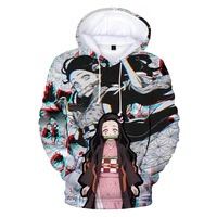 anime demon slayer kamado nezuko cosplay costumes 3d print fashion hoodies men women pullover autumn sweatshirts clothes