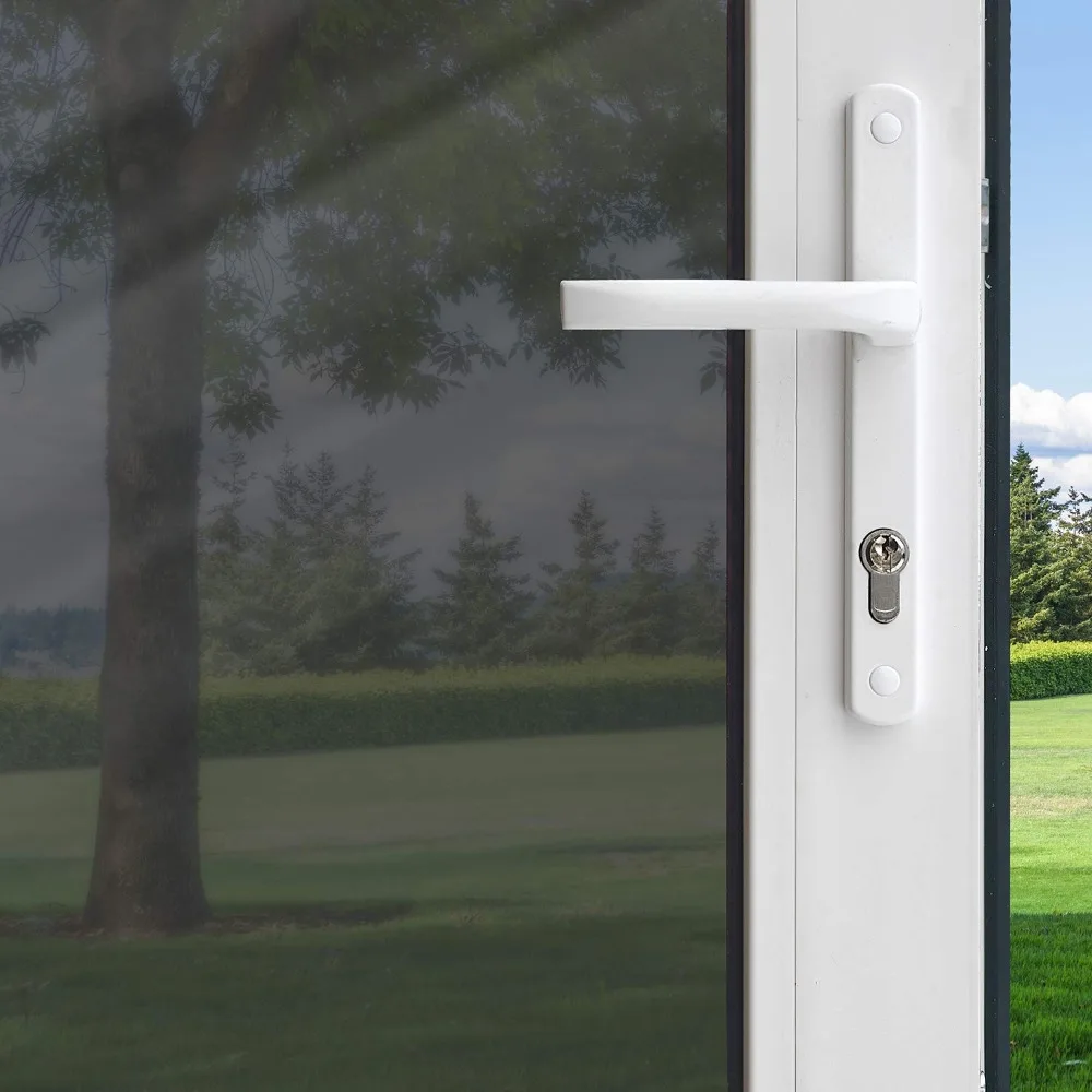 

Sun Blocking Reflective Window Film One Way Mirror Self Adhesive Privacy Glass Tint Heat Control UV Rejection Black Silver