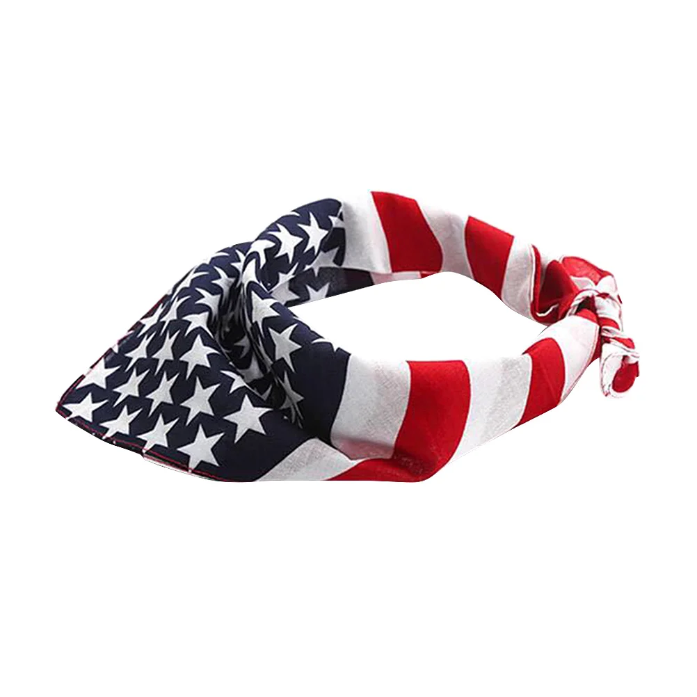 

Dog Flag Bandana Bandanas American July Pet Bow 4Th Bib Patriotic Hair Scarf Headband Independence Day Headbands Kerchief Cloth