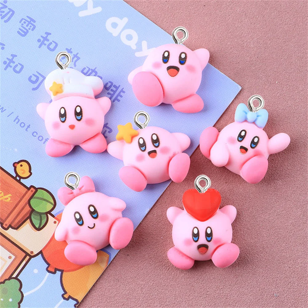 

10Pcs Big Cartoon Doll Charms for Jewelry Making Accessory Girl DIY Cute Earring Necklace Key Chain Bag Decoration Resin Pendant