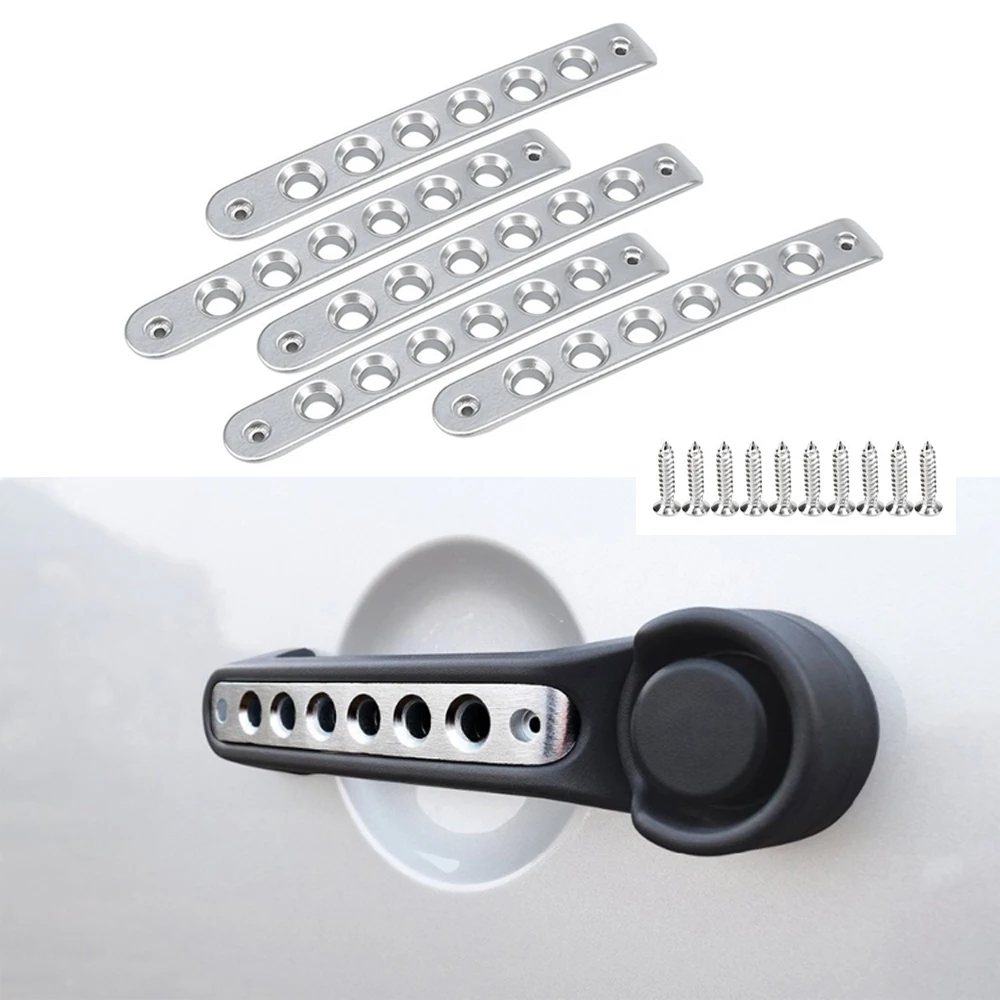 

Для Jeep JK запчасти крышка ручки для 2007-2015 Jeep Wrangler JK безлимитная передняя дверь алюминиевая ручка для захвата крышка дверная ручка вставка