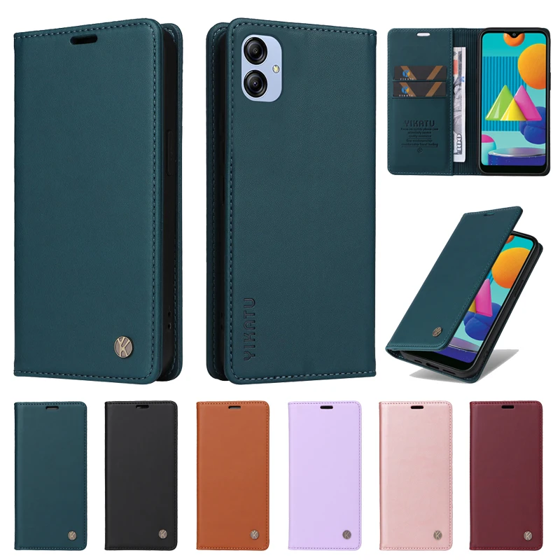 

Flip Cover Leather Case For Samsung Galaxy A04E Magnetic Wallet Bags For SAM A04E 6.5" A042 SM-A042F Phone Cases Card Slot Stand