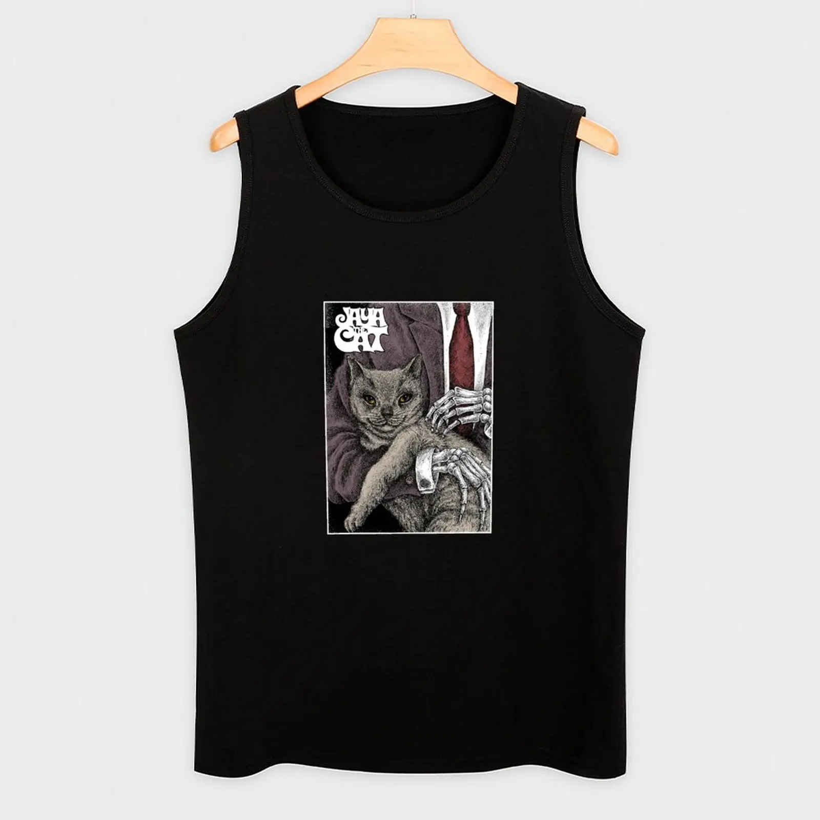 Мужская майка-жилет с рисунком кота