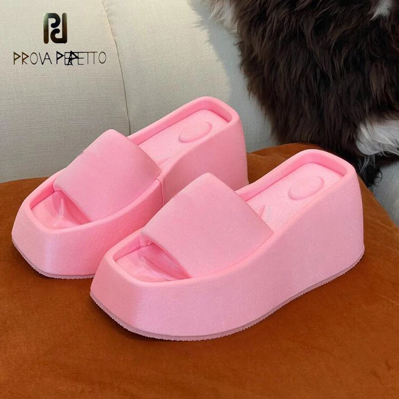 

Мюли женские на платформе, толстая подошва, без застежки, шлепанцы из вспененного материала, сланцы, дизайнерские, розовые, синие, черные, 2022