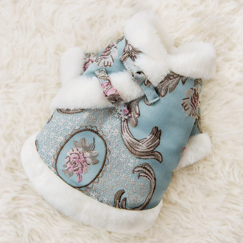 

Одежда для собак, одежда для щенков, одежда из хлопка, одежда для нового года, праздничная осенне-зимняя одежда, Тедди, кошки, зимняя одежда д...