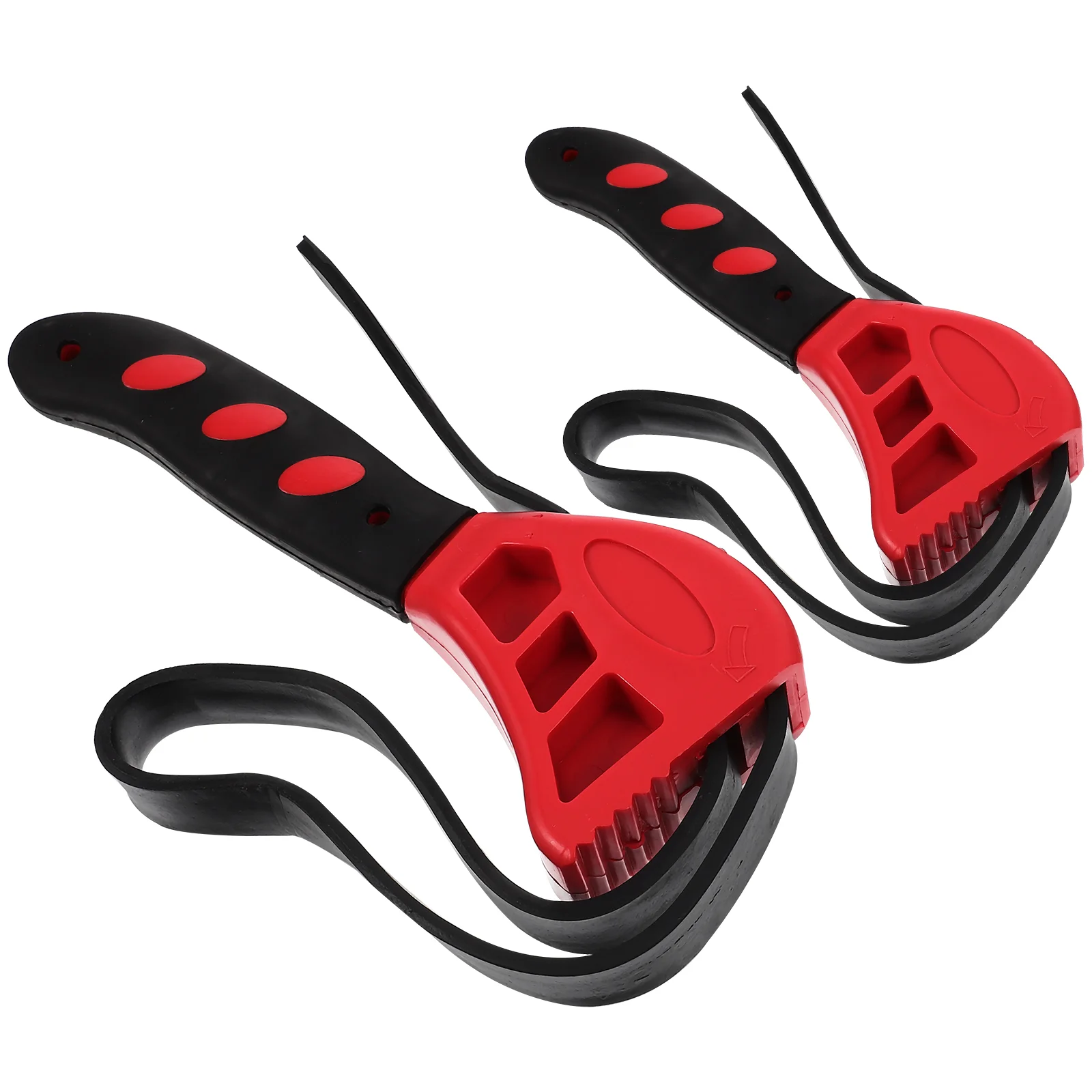 

2pcs Rubber Strap Bottle Opener Rubber Strap Adjustable Strap Pipe Jar Openers