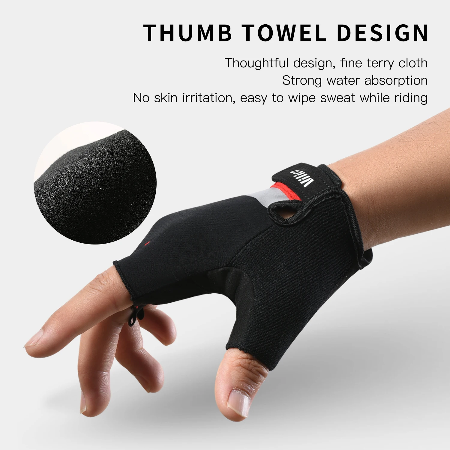 Универсальные велосипедные перчатки с защитой половины пальцев нейлон Kyncilor