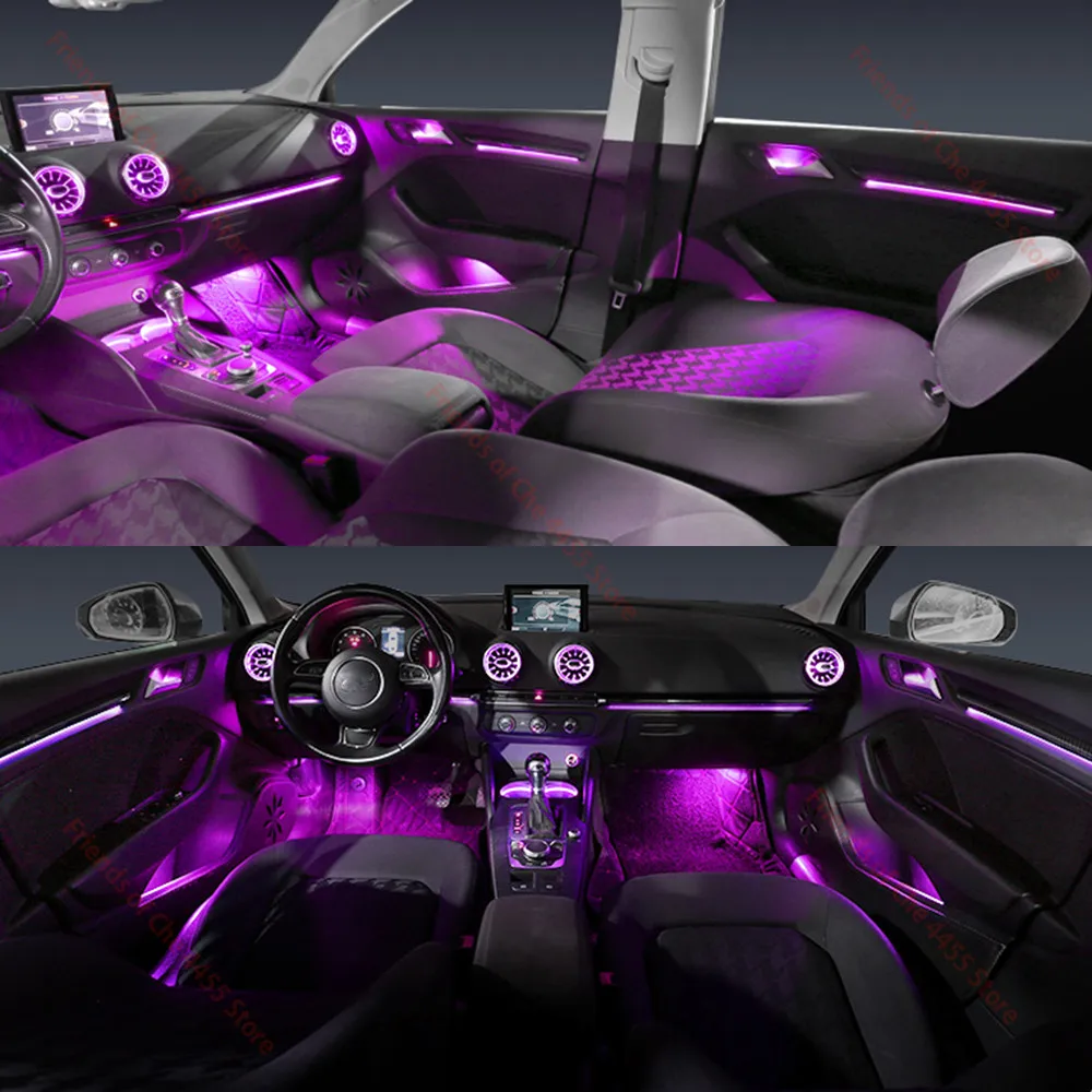 30 цветов для Audi A3 8V 8Y S3 RS3 2013-2020 декоративная искусственная подсветка освещение
