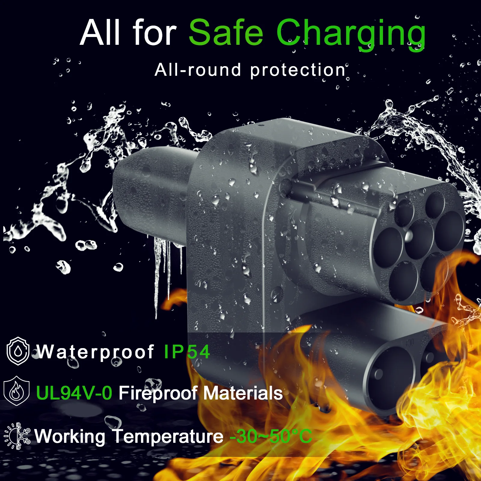 Адаптер зарядного устройства GUWIEYG для электромобилей CCS2 к адаптеру быстрой