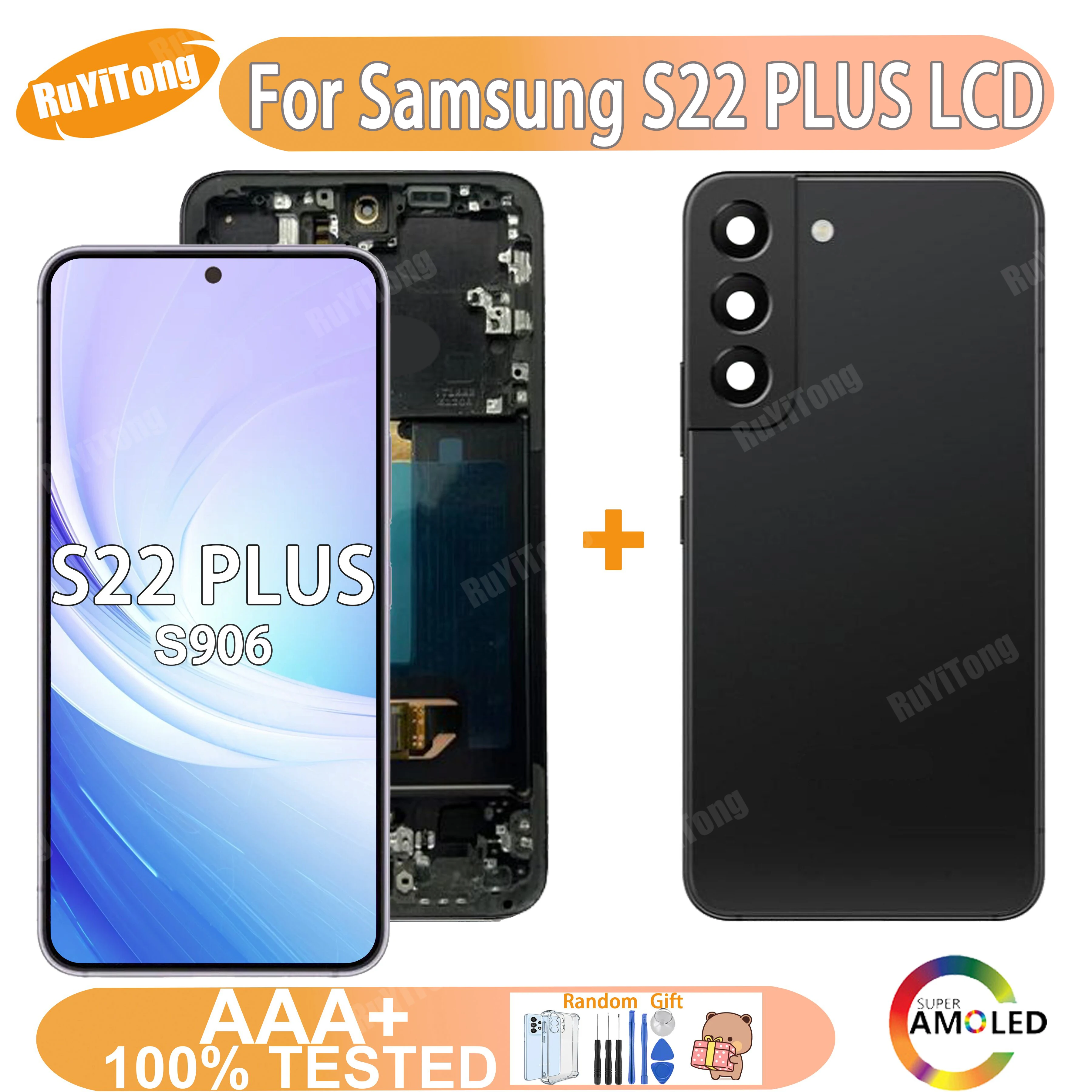 Дисплей Super Amoled S22 Plus диагональю 6 дюйма для Samsung Galaxy дисплей 5G S906B S906B/DS ЖК-дисплей