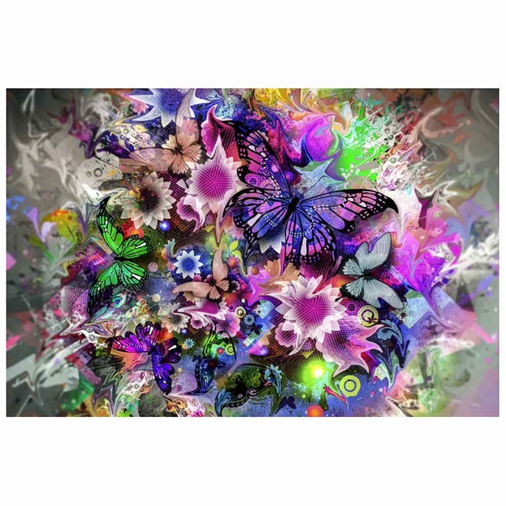 

DIY 5D diamond painting full circle resin butterfly landscape diamond embroidery picture rhinestone home decoration gifts