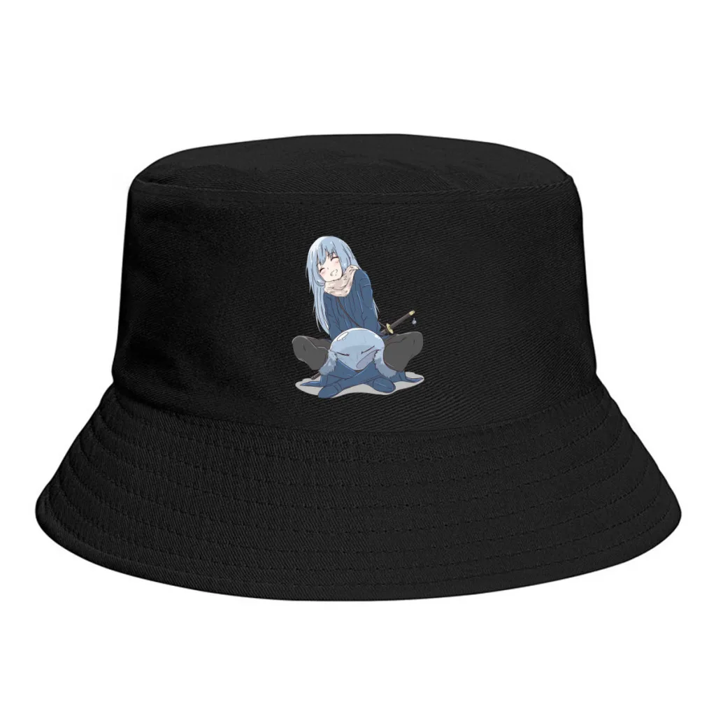 

Summer Lovely Rimuru Bucket Hats for Women Men That Time I Got Reincarnated As A Slime Outdoor Foldable Bob Fisherman Hat