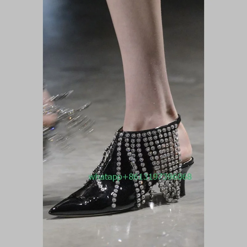 

Женские туфли-лодочки из ПУ кожи, с острым носком, Размеры 35-46