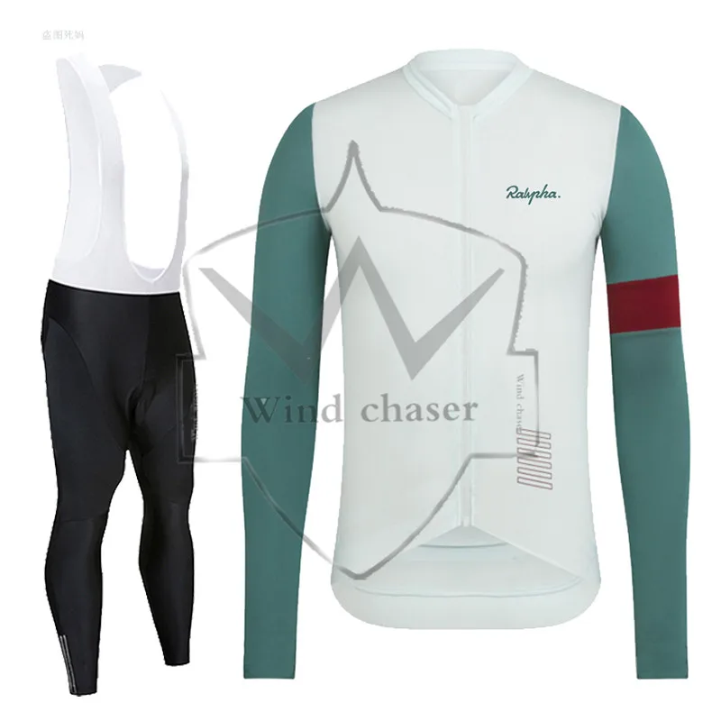 

2022 NEW Cycling Jersey Spring Cycling Clothing Long Sleeve Shirt Set Bib Pants Men Breathable MTB Bicycle Cycling sets Raphaful
