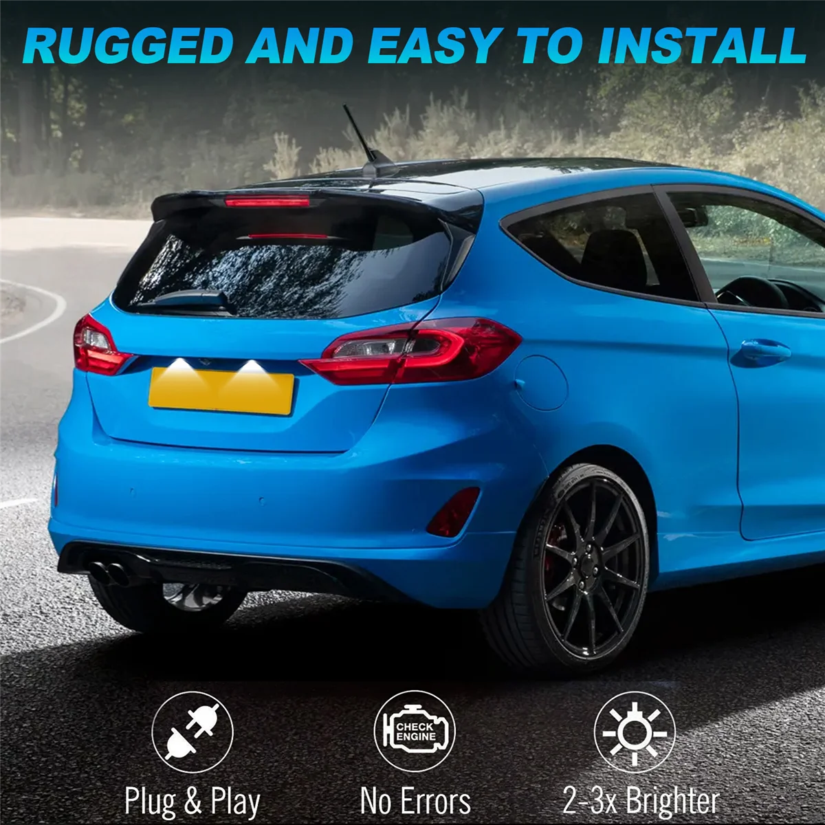 Задний номерной знак для Ford Fiesta JA8 Focus DA3 5D DYB S-MAX задний номер сигнал 6M2Z13550A 6M2A13550AA