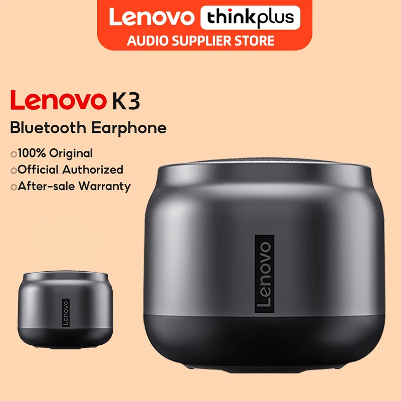 

100% Оригинальный Портативный Hifi Bluetooth беспроводной динамик Lenovo K3 5,0 объемный 3D стерео звук USB уличный громкоговоритель Новинка
