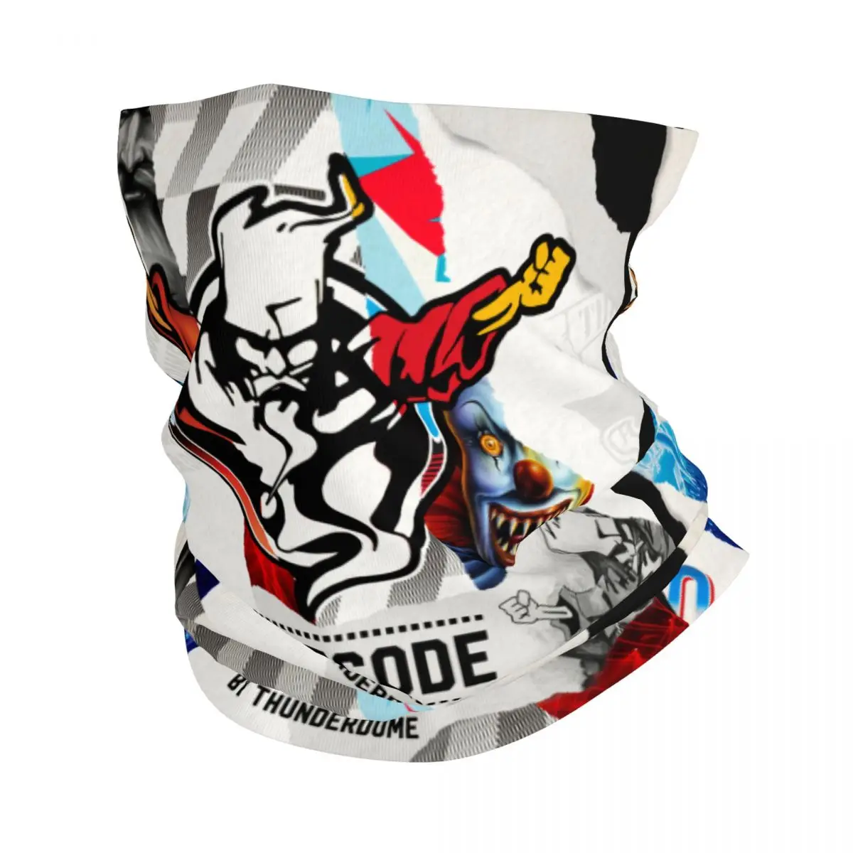 

Thunderdome Bandana Neck Warmer Women Men Winter Hiking Ski Scarf Gaiter Hardcore Gabber Music Festival Face Cover