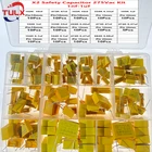 135 шт.14 значений X2 предохранительный конденсатор 275VAC 102K 103k 104k 105K 473k 334k 1 нФ  1 мкФ полипропиленовый пленочный конденсатор в ассортименте