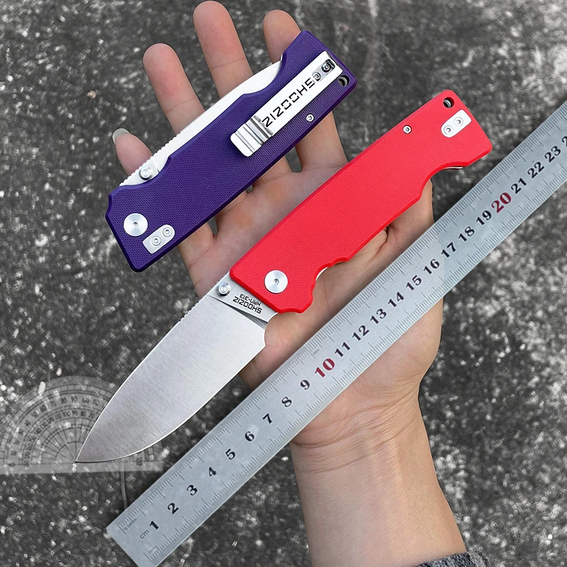 Складной нож для кемпинга и охоты, из стали 14C28N