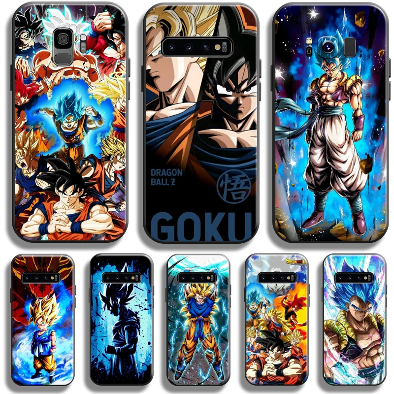 

Anime Dragon Ball For Samsung Galaxy S10 S9 S8 Plus S10 5G S10 Lite S10E Phone Case Coque Black Liquid Silicon TPU Funda Soft