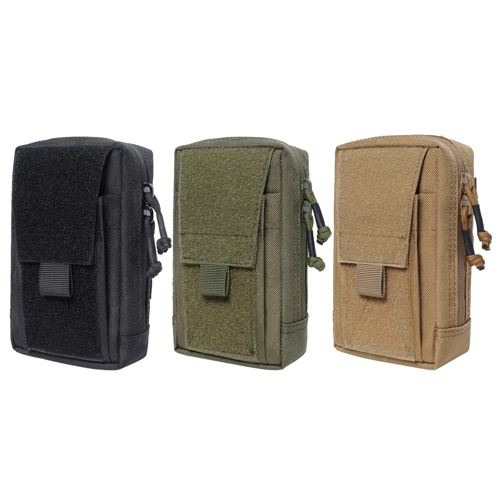 

Outdoor Tactical Military Wallet Key Card Case Travel Zipper Waist Bag Camping Hiking Phone Hunting Pack Tool Portable Pouch