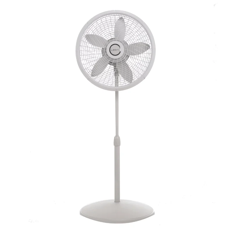 

Lasko 18" Adjustable Cyclone Pedestal Fan with 3 Speeds, S18902, Gray cooling fan desk fan