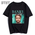 Даниэль Радклифф, забавная футболка для женщин и мужчин, модная футболка, летний уличный стиль, мужская футболка большого размера из 100% хлопка