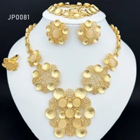 italian gold color jewelry opals necklace earings bracelet ring set african bride jewelry for women wedding party gifts