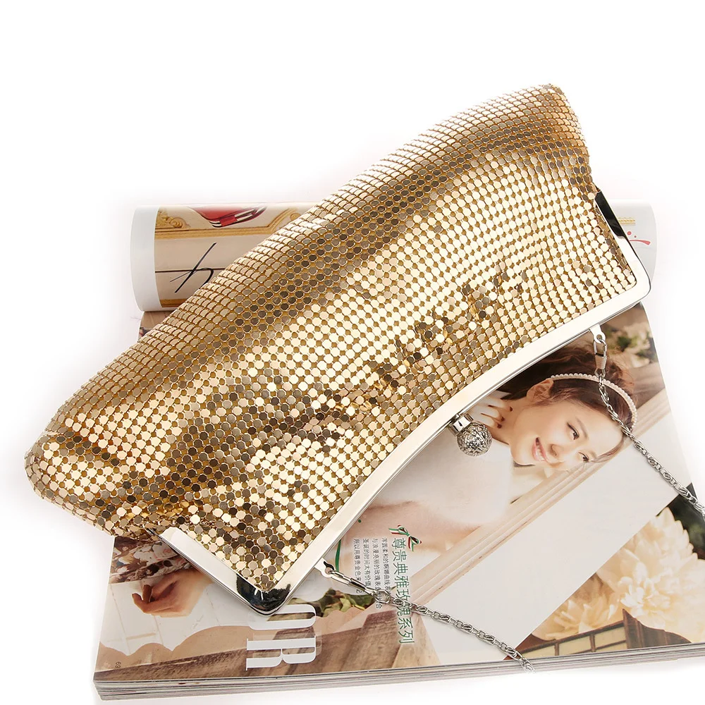 Маленькая алюминиевая листовая сумка длинная Сумочка практичная для отдыха