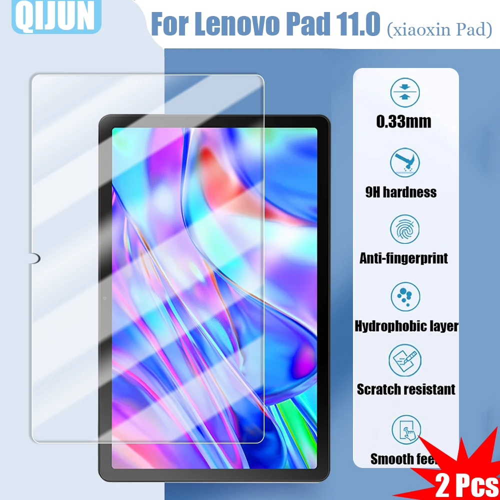 

Tablet Tempered glass film For Lenovo Tab Pad 11.0" 2021 Explosion proof and Scratch Proof resistant waterpro 2 Pcs Xiaoxin pad